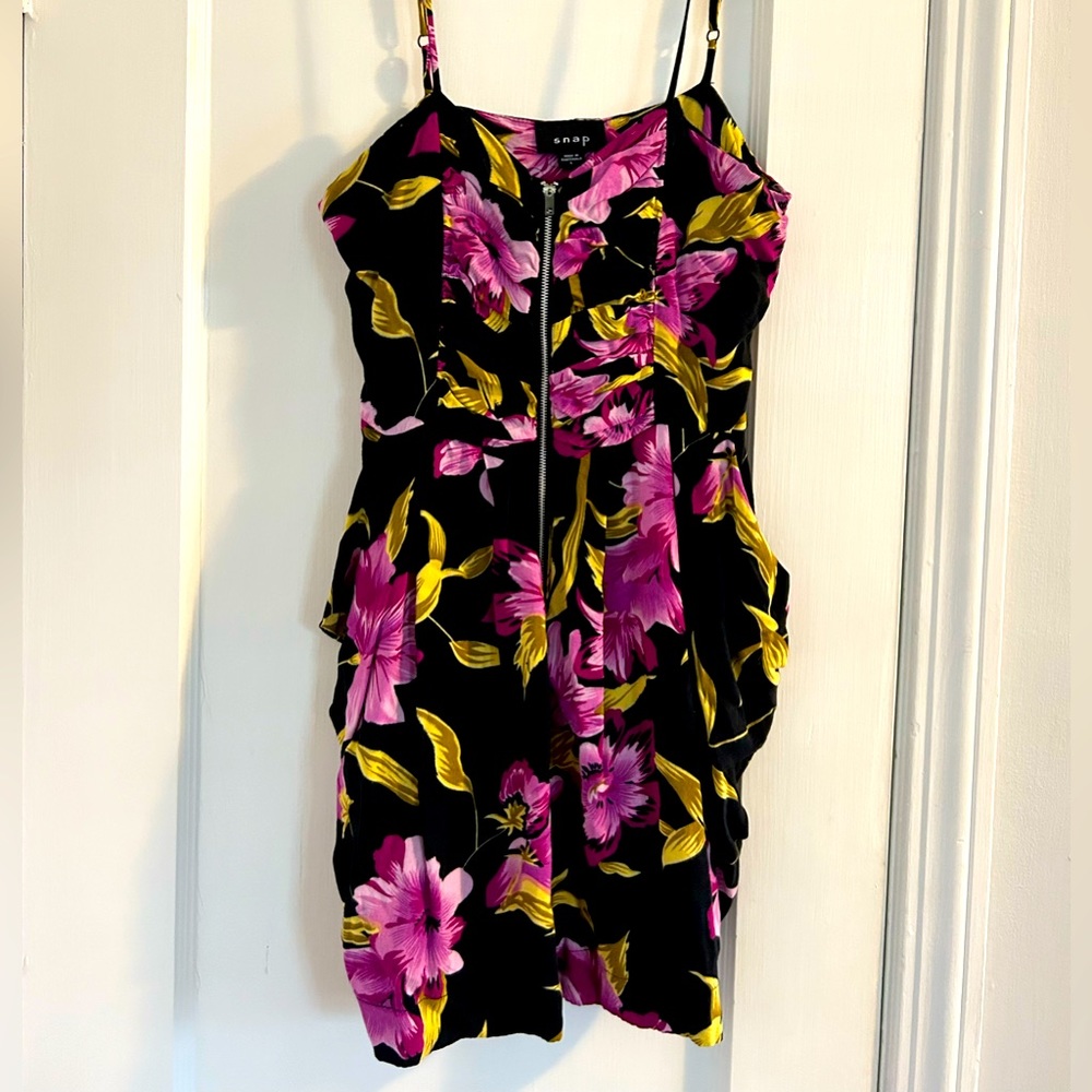 Floral strappy summer dress